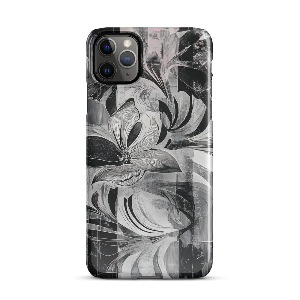 Floral Fusion in Monochrome | Phone Case |  11 Pro Max | Snap Case | Glossy