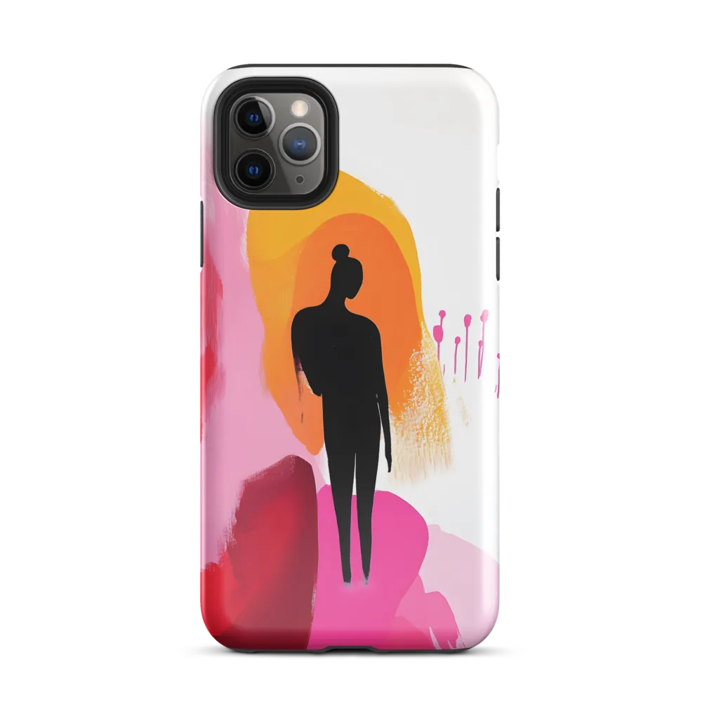 Silhouette in Colorful Abstraction | Phone Case |  11 Pro Max | Tough Case | Glossy