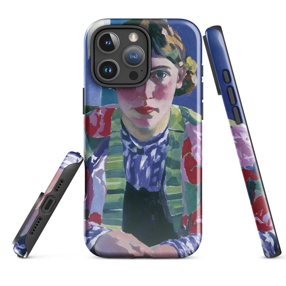 Vibrant Gaze: A Modernist Portrait