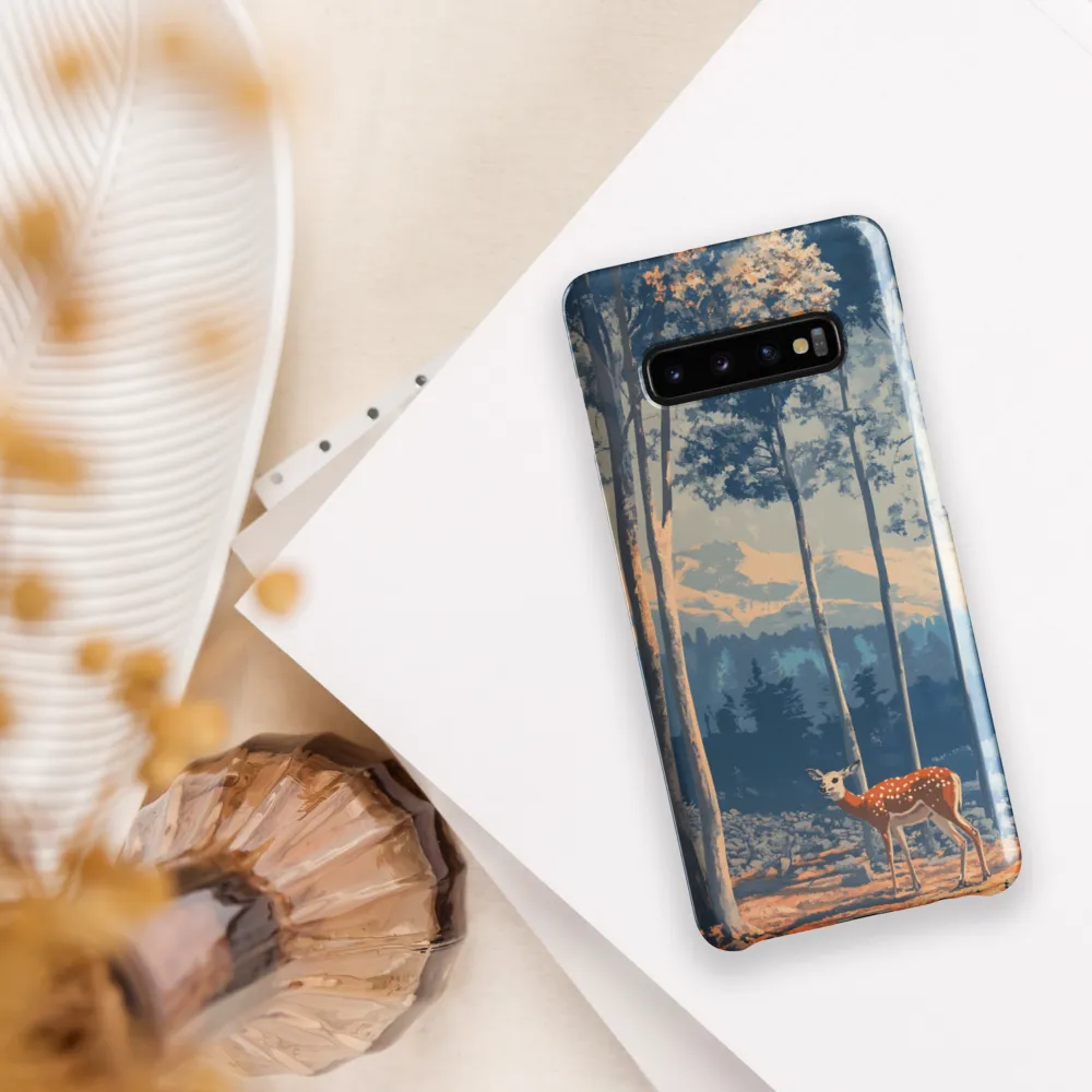 Whispers of the Forest: A Serene Encounter | Phone Case |  S10 Plus | Snap Case | Glossy