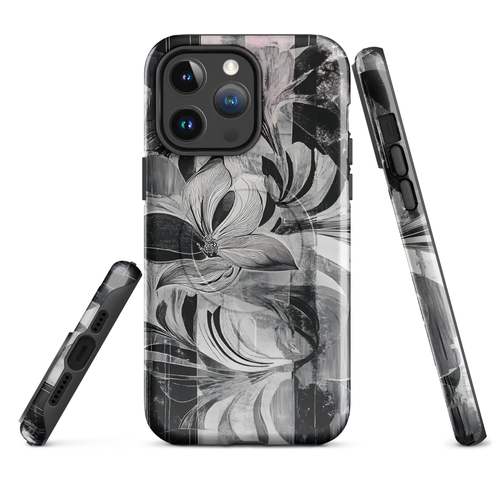 Floral Fusion in Monochrome