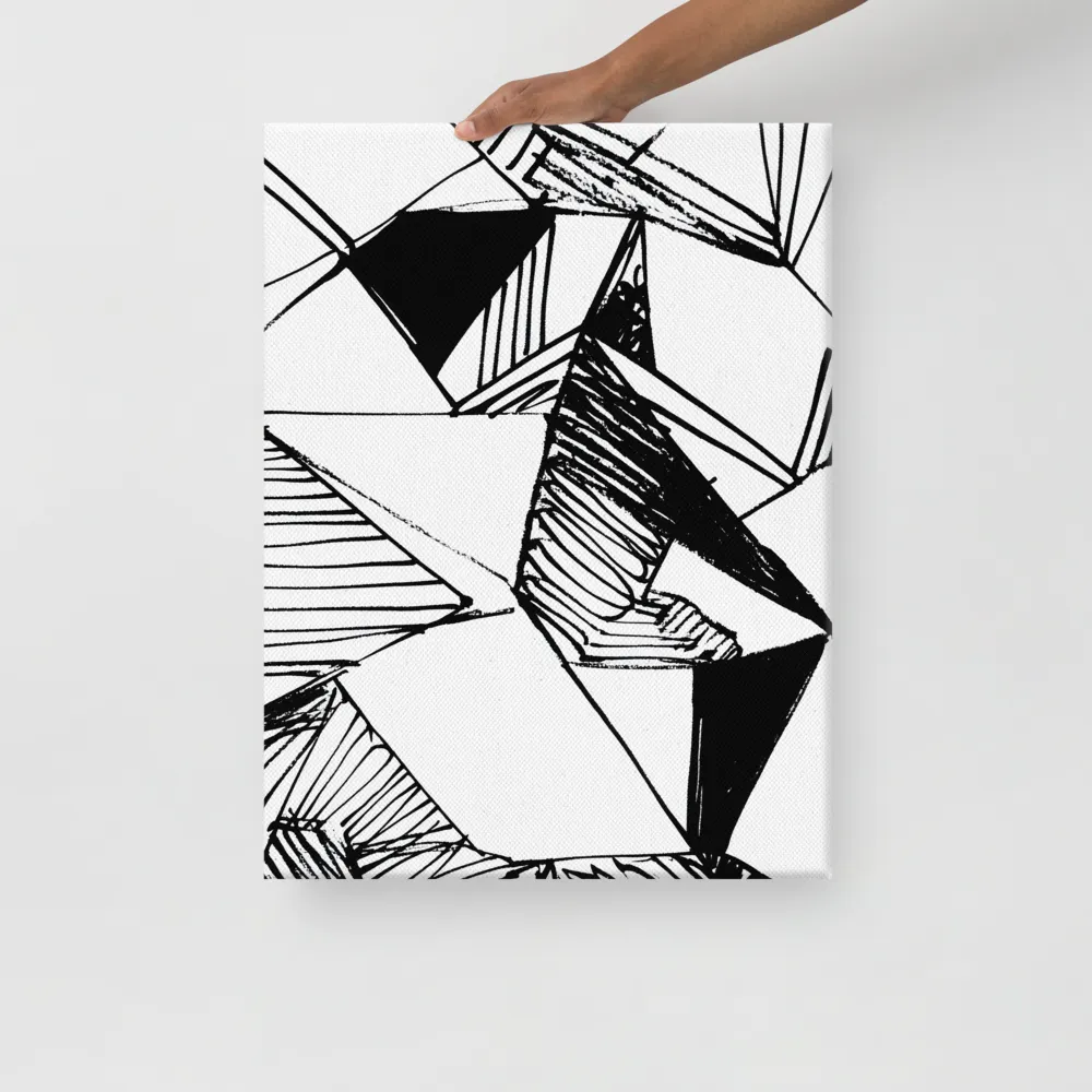 Dynamic Geometry in Ink | Canvas | 18″×24″