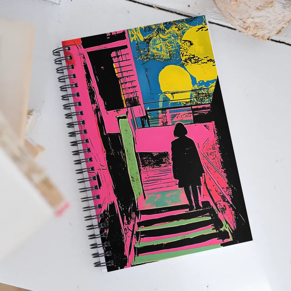 Ascend Through Color: A Pop Art Journey | Spiral Notebook