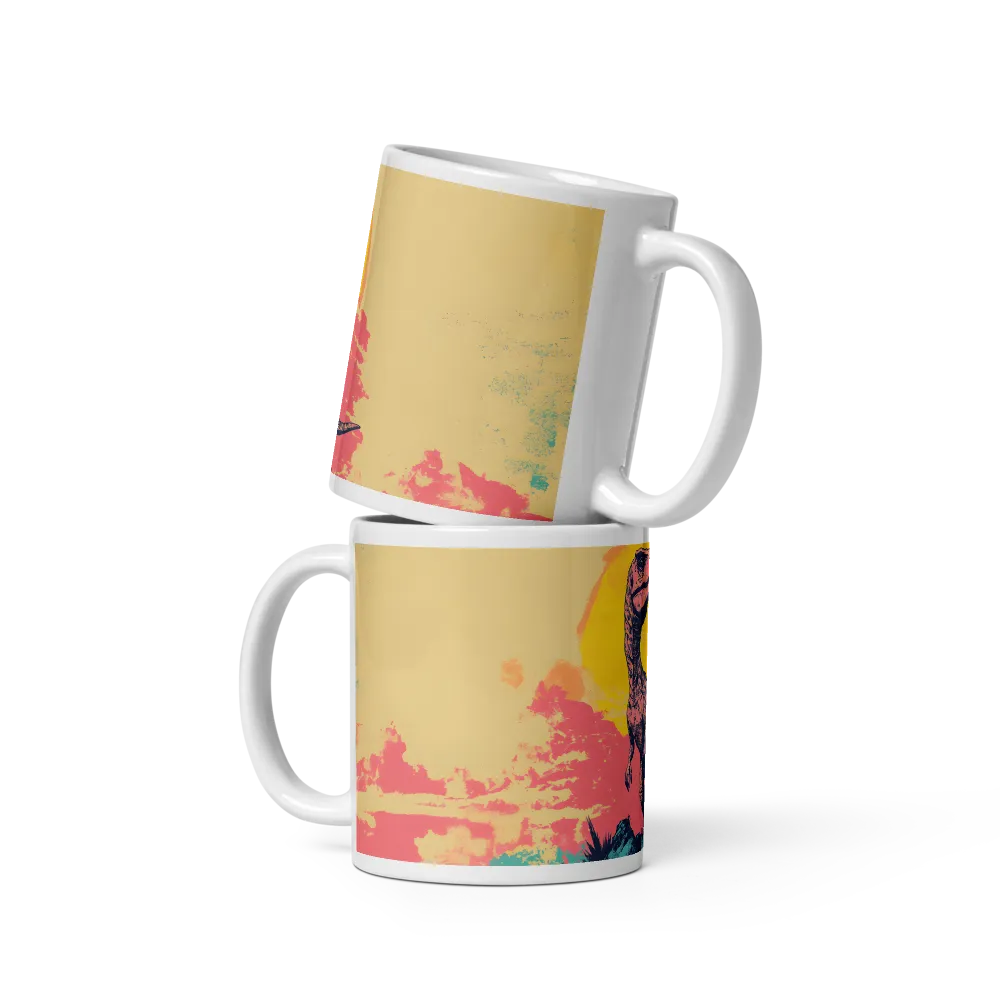 Majestic Dinosaur at Sunrise | Mugs | Multiple Sizes & Colors