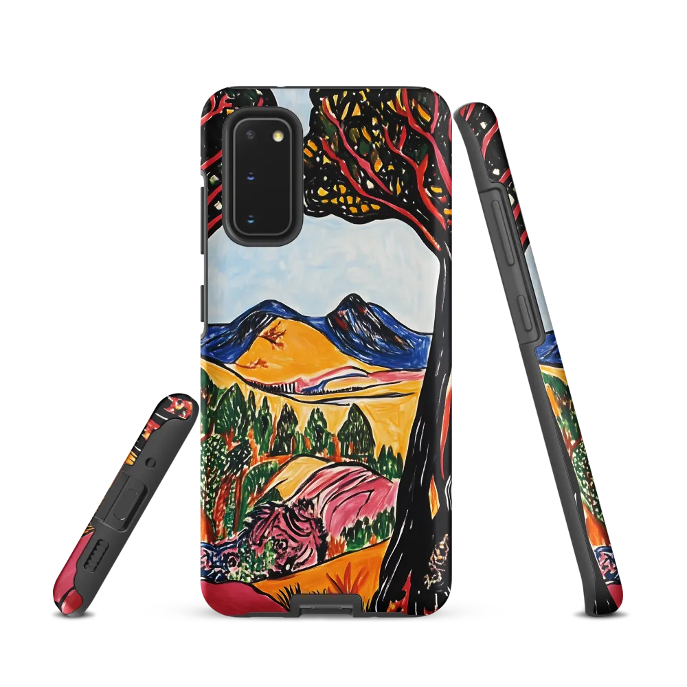 Vibrant Nature's Embrace | Phone Case |  S20 | Tough Case | Matte