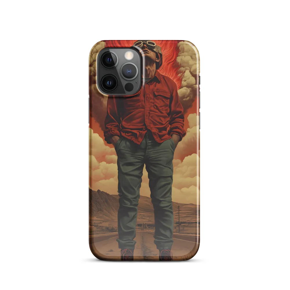 Defiant Spirit in a Surreal Landscape | Phone Case |  12 Pro | Snap Case | Glossy