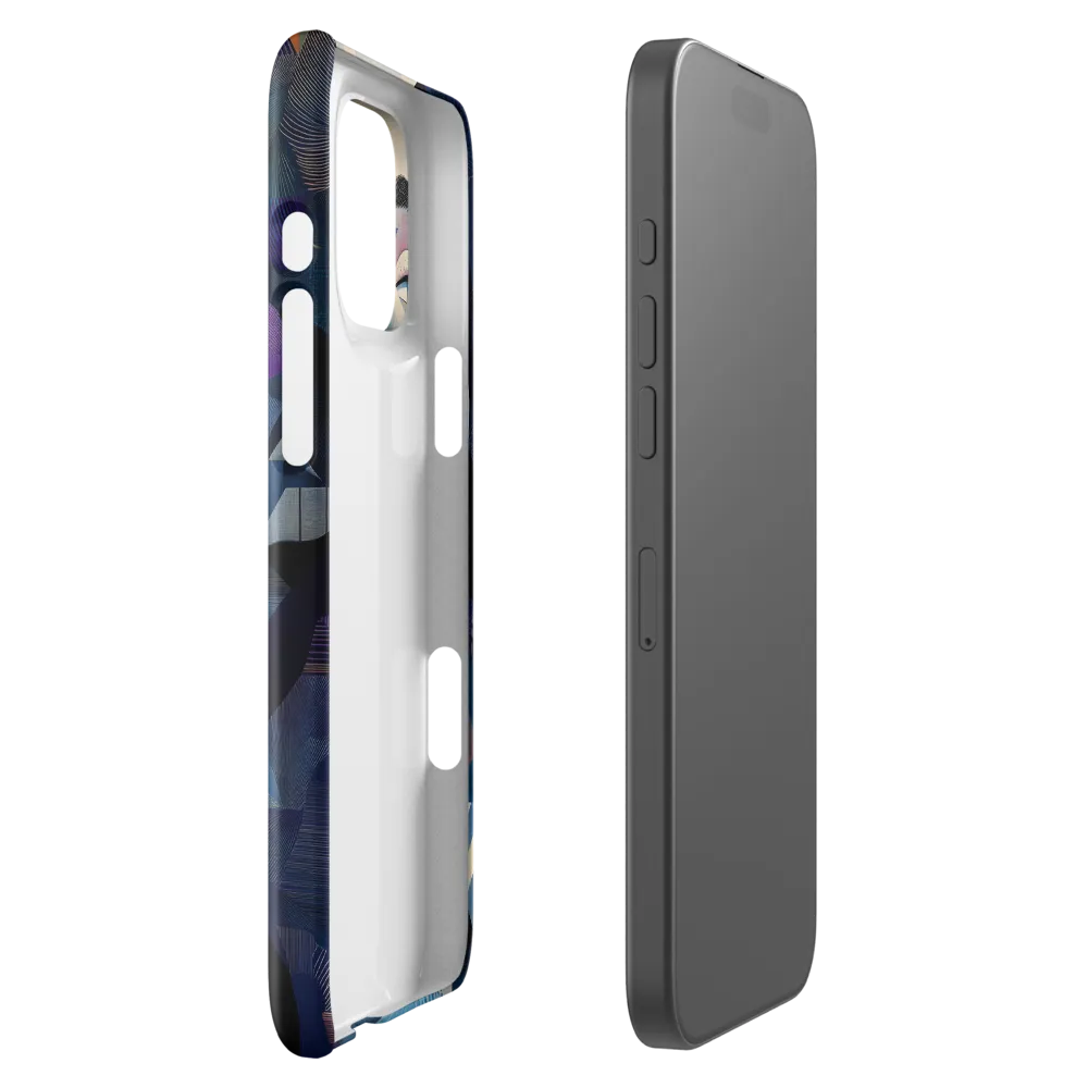 Fragmented Mystery: A Modern Portrait | Phone Case |  16 Pro Max | Snap Case | Glossy