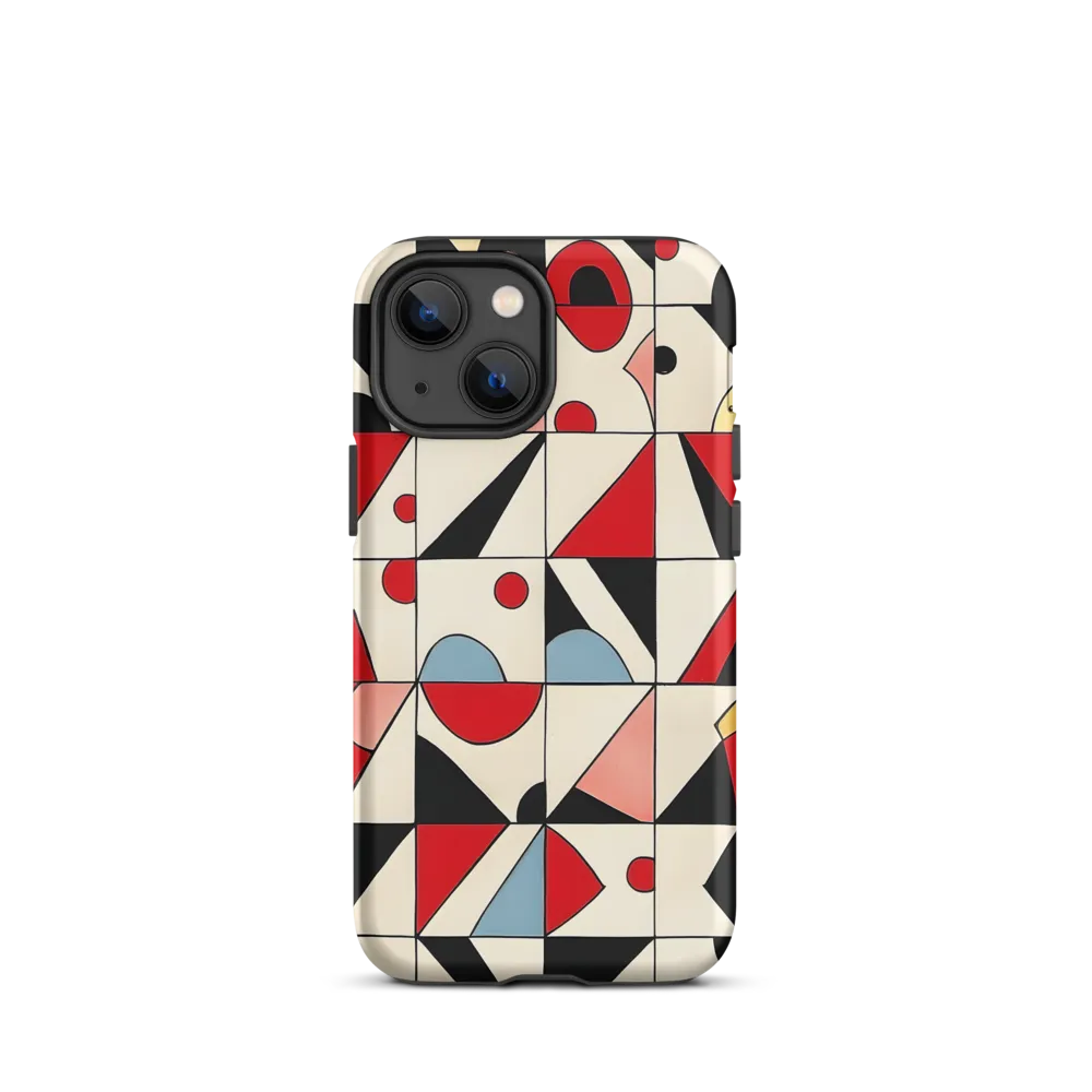 Dynamic Geometric Harmony | Phone Case |  13 mini | Tough Case | Matte