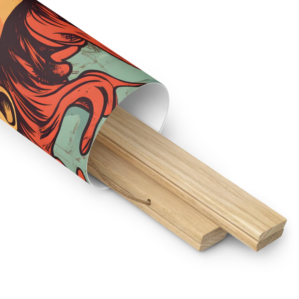 Fury Unleashed | Poster With Oak Wood Hanger | 16″×16″