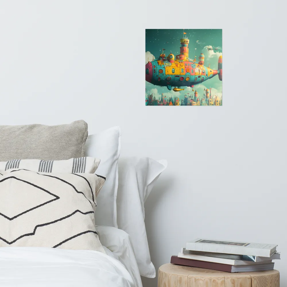 Submerged Dreams: A Whimsical Voyage | Poster | 14″×14″