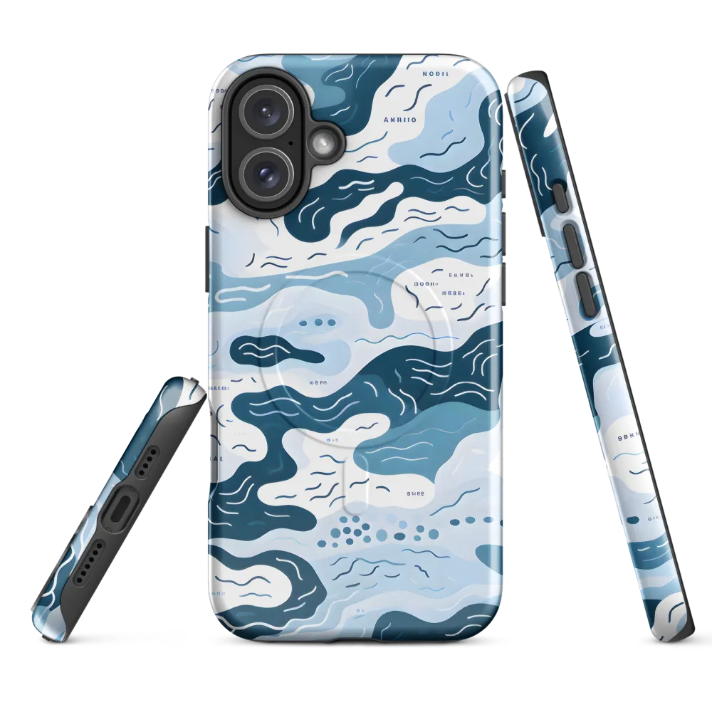 Flowing Waters: An Abstract Journey | Phone Case |  16 Plus | MagSafe® Tough Case | Glossy