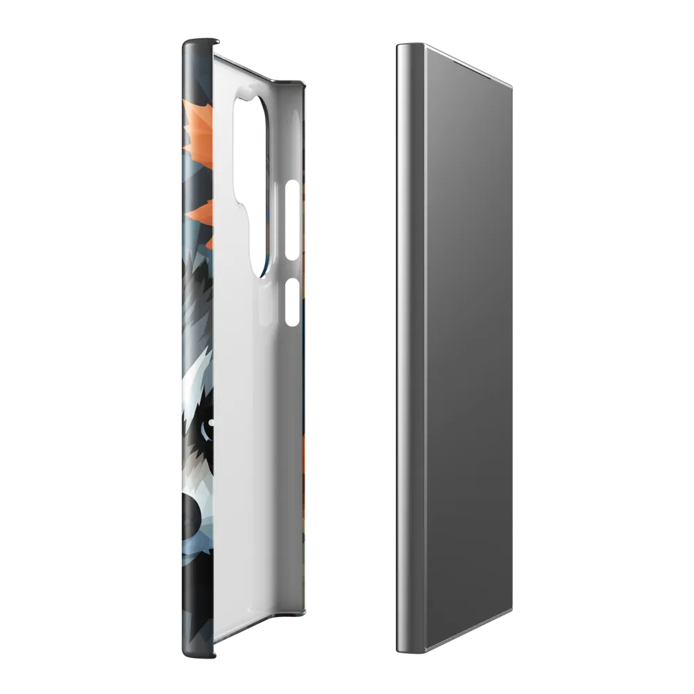 Whispers of Autumn: The Raccoon's Gaze | Phone Case |  S24 Ultra | Snap Case | Glossy
