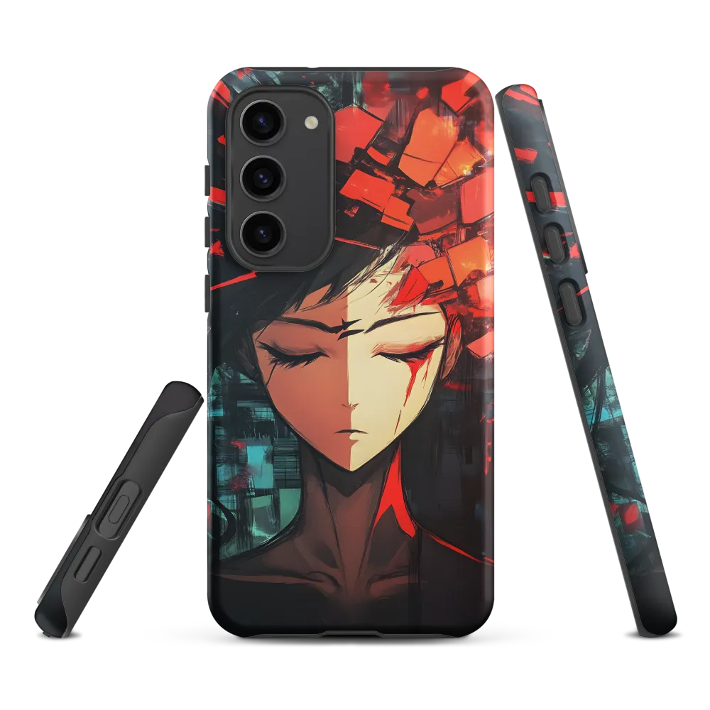 Fragmented Mind: The Silent Struggle | Phone Case |  S23 Plus | Tough Case | Matte
