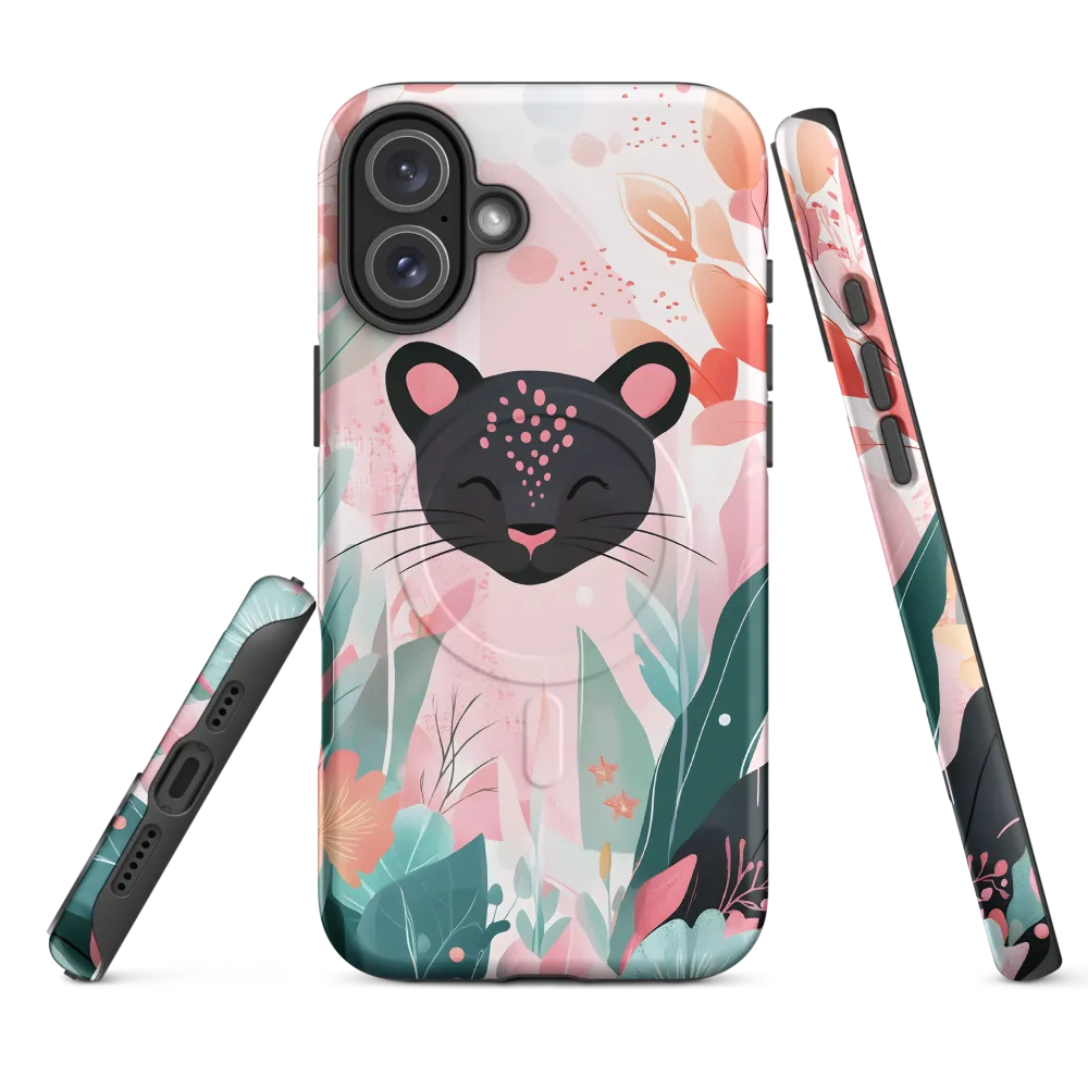 Whimsical Panther in Bloom