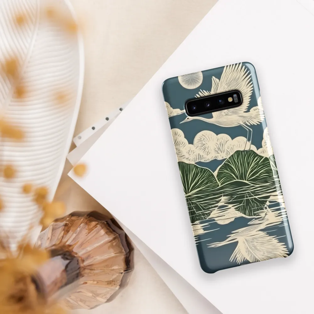 Ethereal Flight Over Water Lilies | Phone Case |  S10 Plus | Snap Case | Glossy