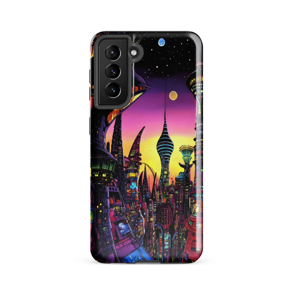 Futuristic Cityscape at Dusk