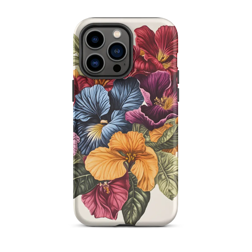 Floral Symphony in Color | Phone Case |  14 Pro Max | Tough Case | Matte