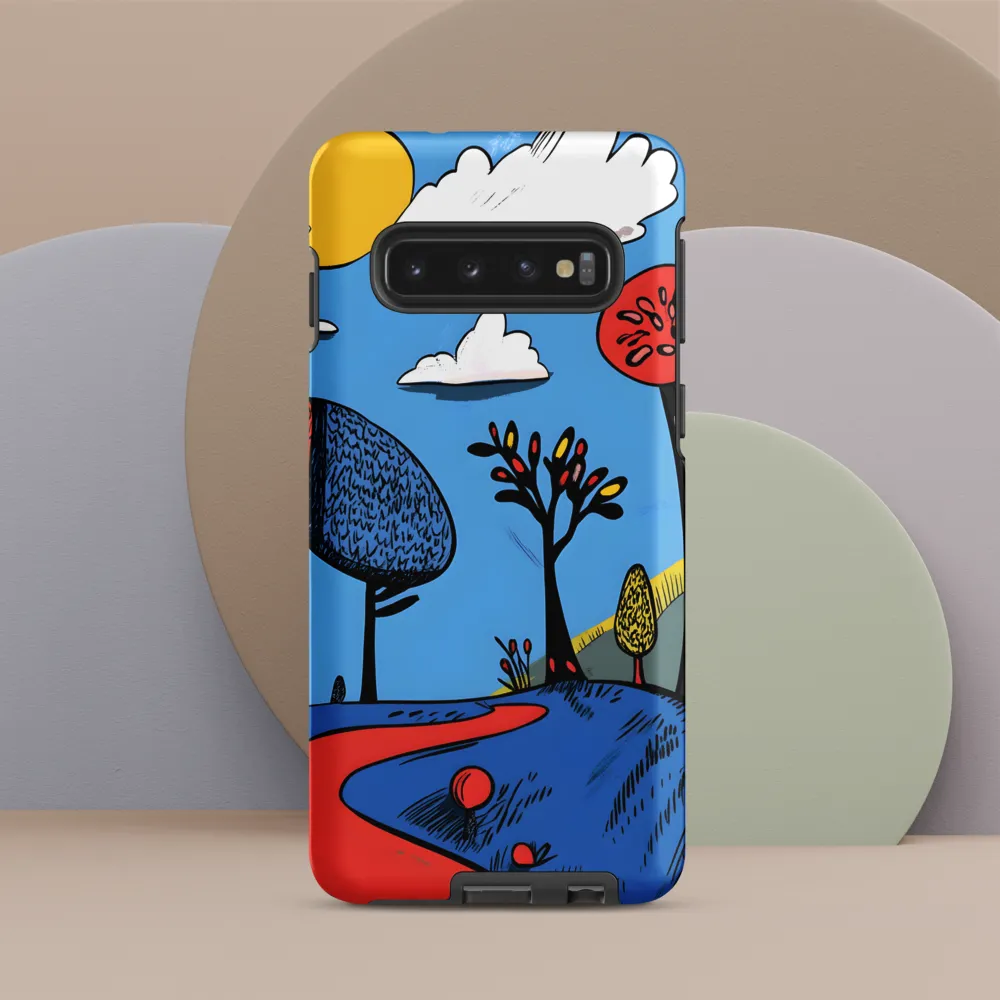 Whimsical Pathways Through a Colorful Landscape
