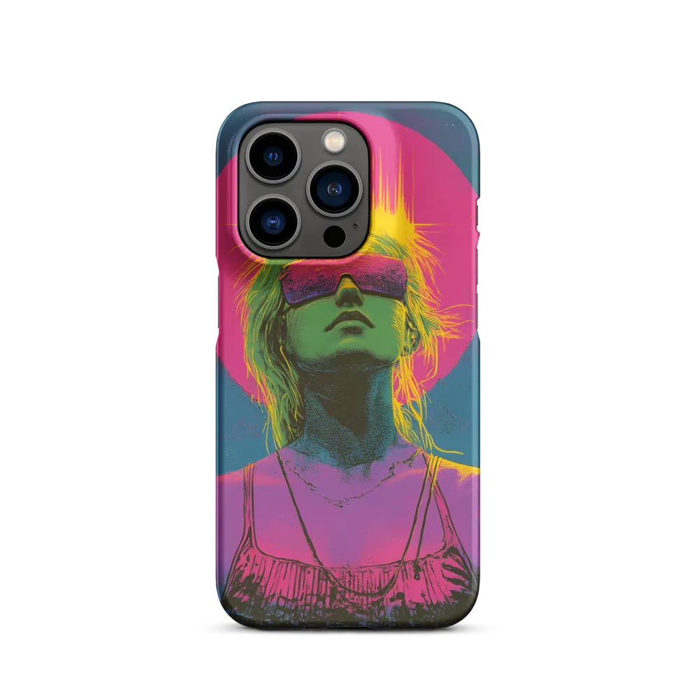 Neon Dreams: Portrait of a Modern Muse | Phone Case |  14 Pro | Snap Case | Matte