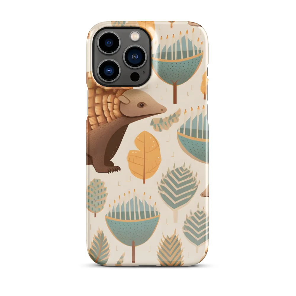 Pangolins in a Whimsical Habitat | Phone Case |  13 Pro Max | Snap Case | Glossy