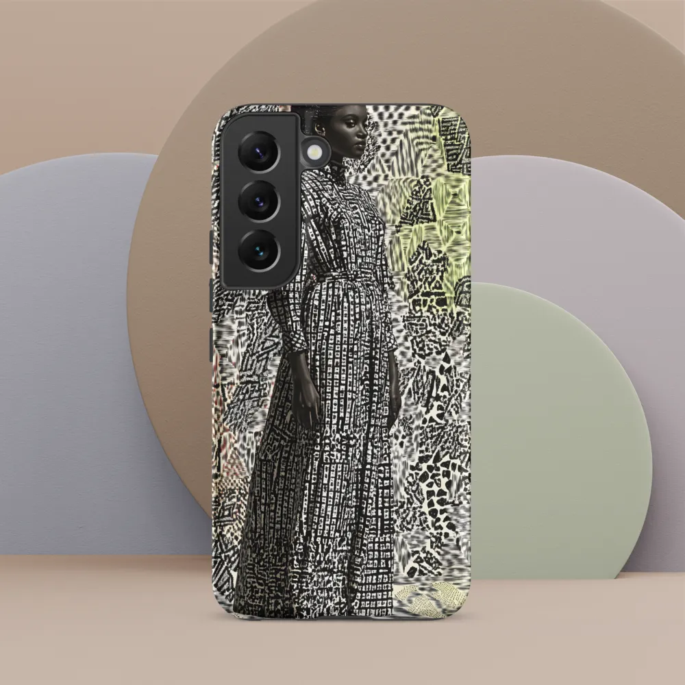 Elegance in Abstract Patterns | Phone Case |  S22 | Tough Case | Matte