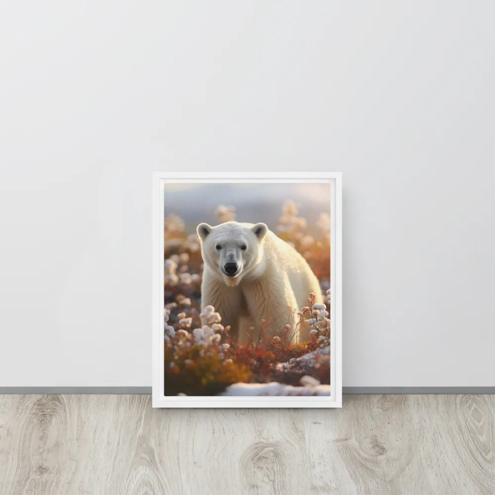 Harmony in the Frozen Wilderness | Canvas with White Frame | 11″×14″