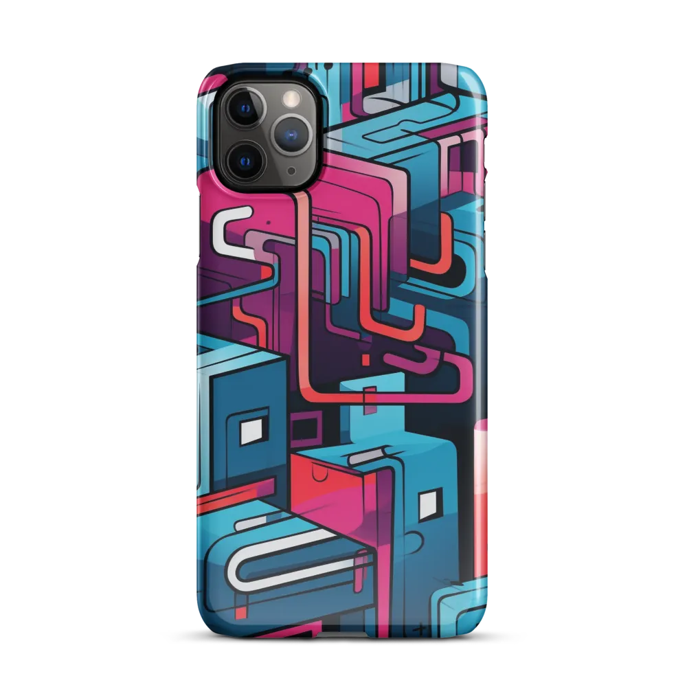 Dynamic Geometry: A Colorful Interplay | Phone Case |  11 Pro Max | Snap Case | Glossy