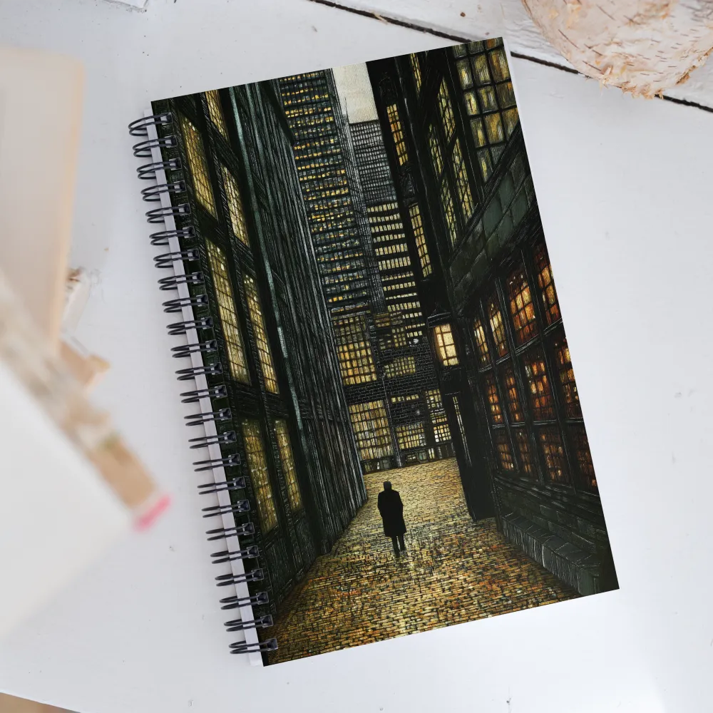 Echoes of the Urban Abyss | Spiral Notebook