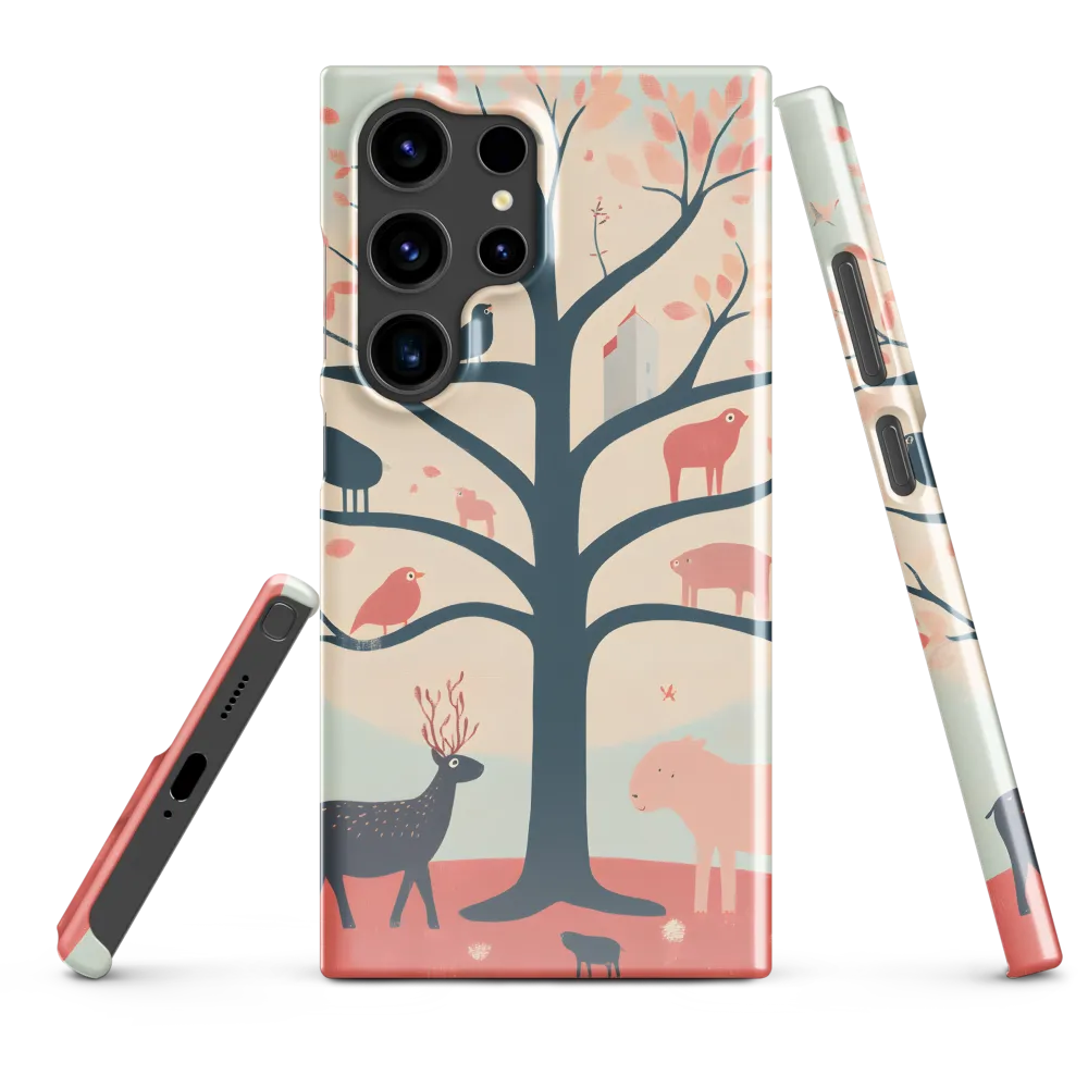 Whimsical Tree with Playful Creatures