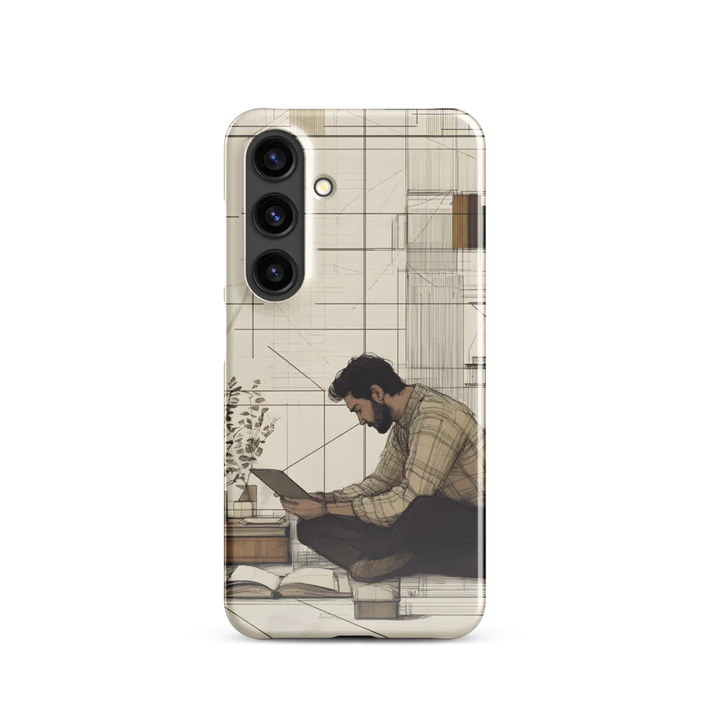 Quiet Reflections in Line | Phone Case |  S24 | Snap Case | Glossy