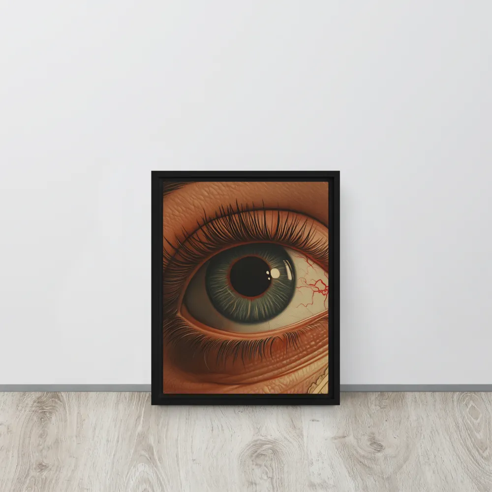The Gaze of Anatomy | Canvas with Black Frame | 11″×14″
