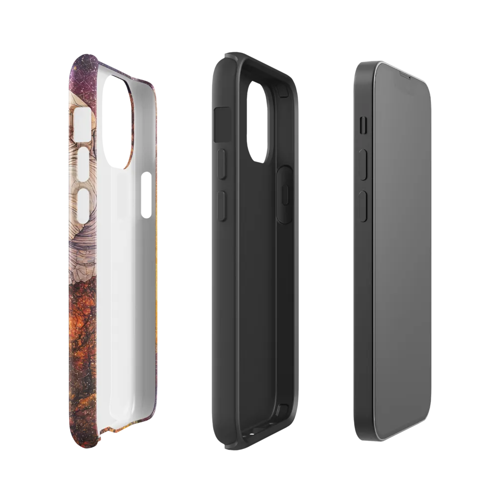Cosmic Contemplation | Phone Case |  13 mini | Tough Case | Glossy