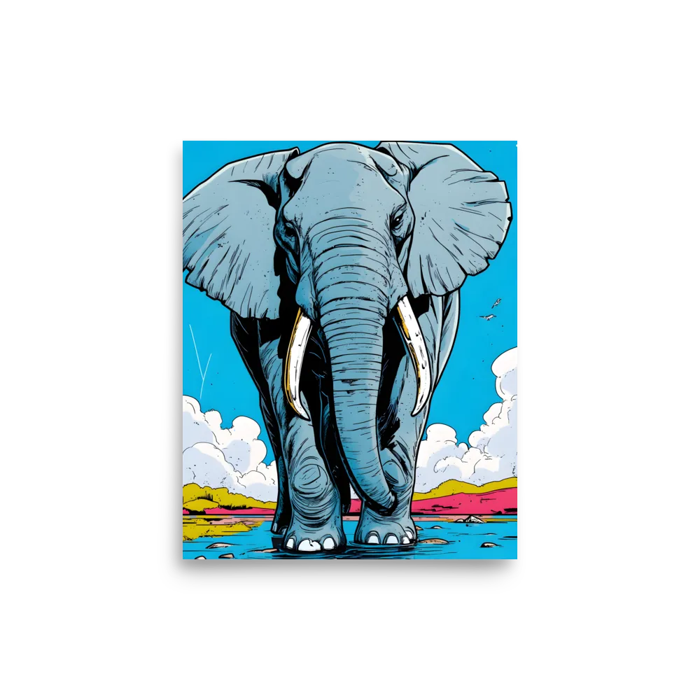 Majestic Presence: The Elephant | Poster | 8″×10″