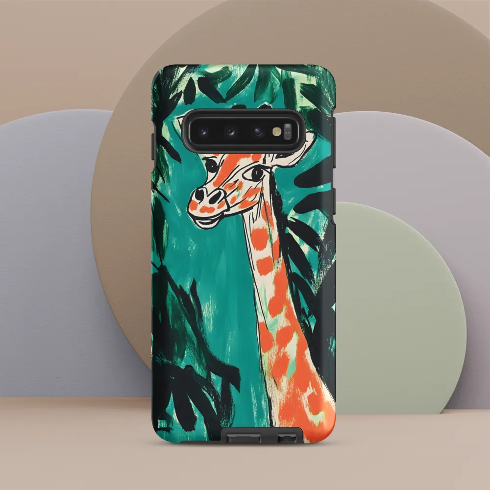 Giraffe in the Teal Canopy