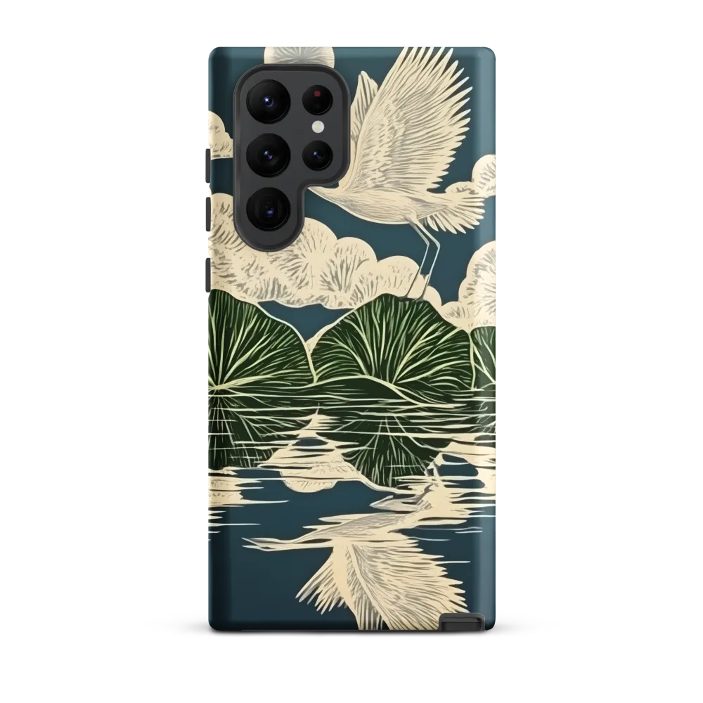 Ethereal Flight Over Water Lilies