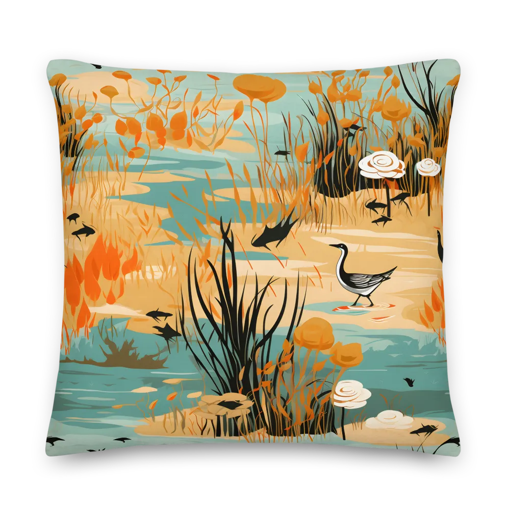 Whispers of the Wetlands | Pillow | 22″×22″