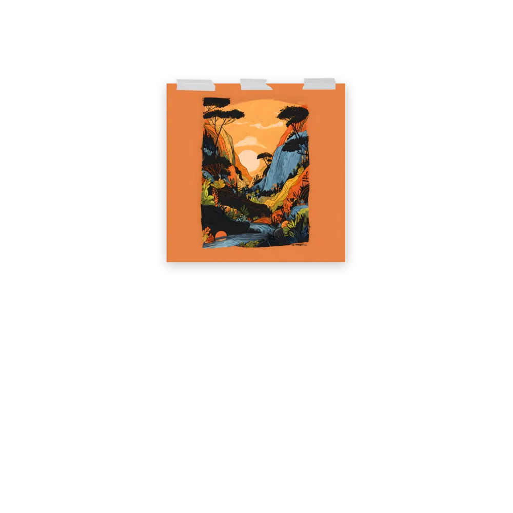 Sunlit Valley 
 Poster | 18″x 18″