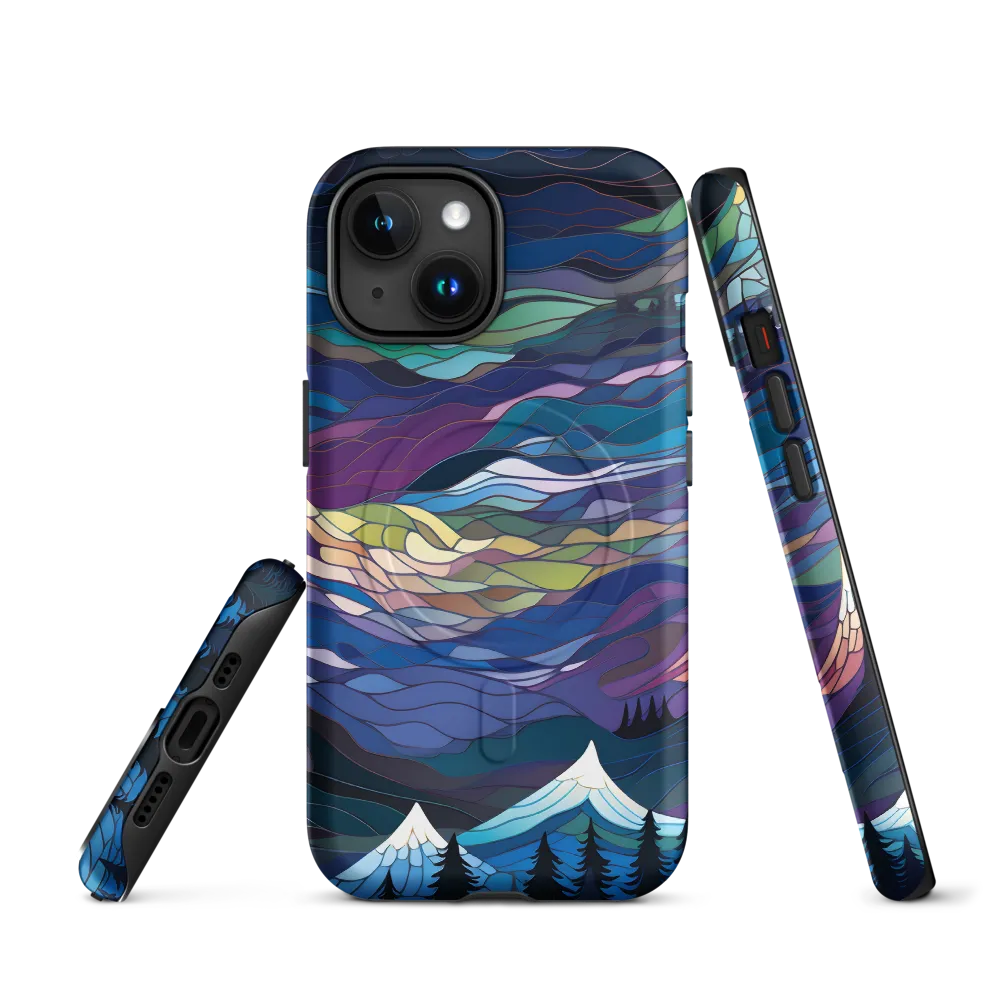 Twilight Peaks: An Abstract Mountain Landscape