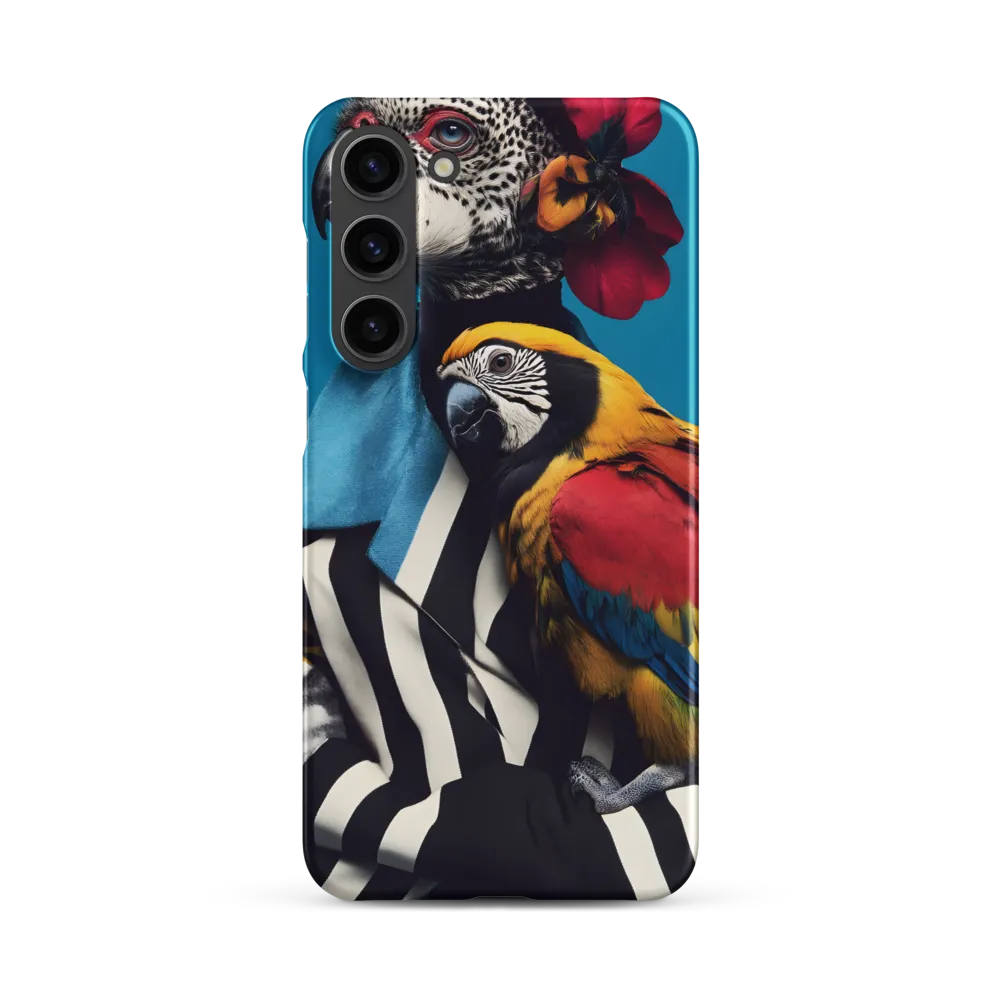 Vibrant Fusion of Flora and Fauna | Phone Case |  S23 Plus | Snap Case | Matte