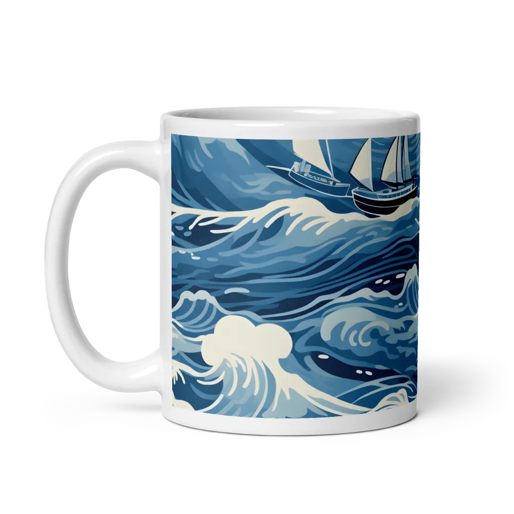 Nautical Dreams: Waves of Adventure | Mug with White inside | 11 oz