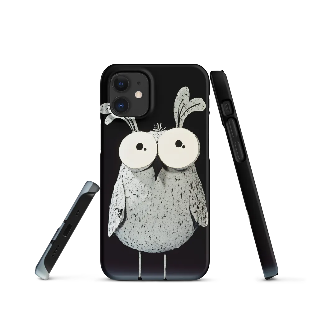 Whimsical Owl in Paper Cutout | Phone Case |  12 Mini | Snap Case | Matte