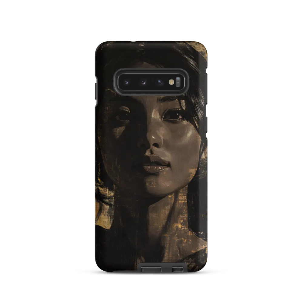Golden Gaze: A Contemporary Portrait