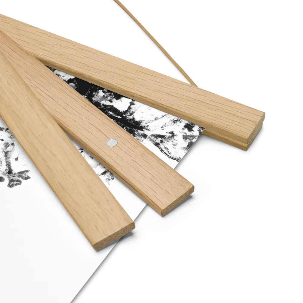 Whispers of Nature | Poster With Oak Wood Hanger | 14″×14″