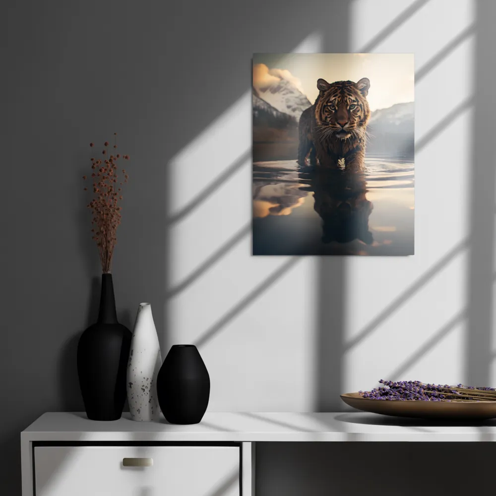 Majestic Reflection: The Tiger's Domain