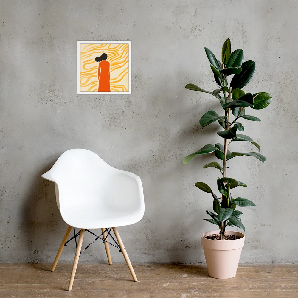 Connection to Serenity | Poster with White Frame | 14″×14″
