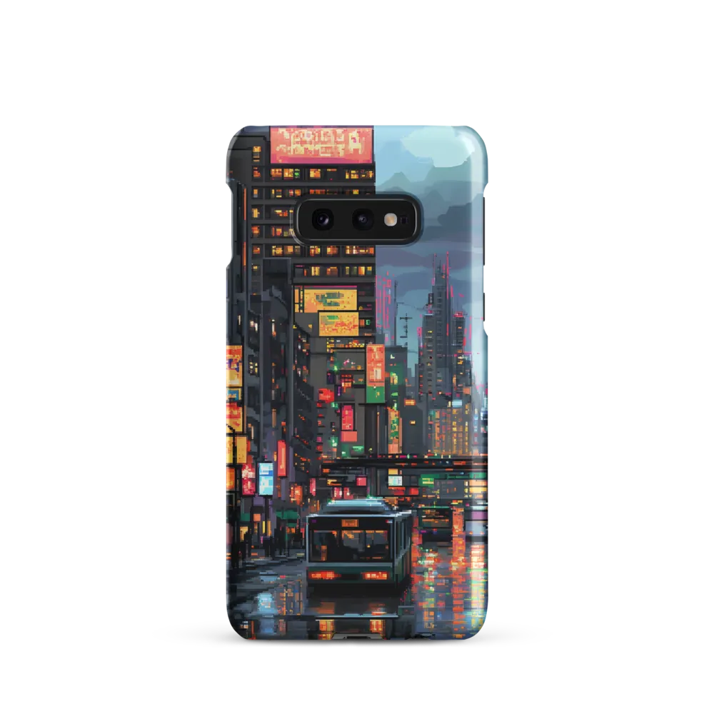 Neon Dreams: A Pixelated Urban Night