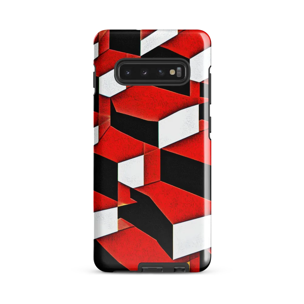 Dynamic Geometric Interplay | Phone Case |  S10 Plus | Tough Case | Glossy