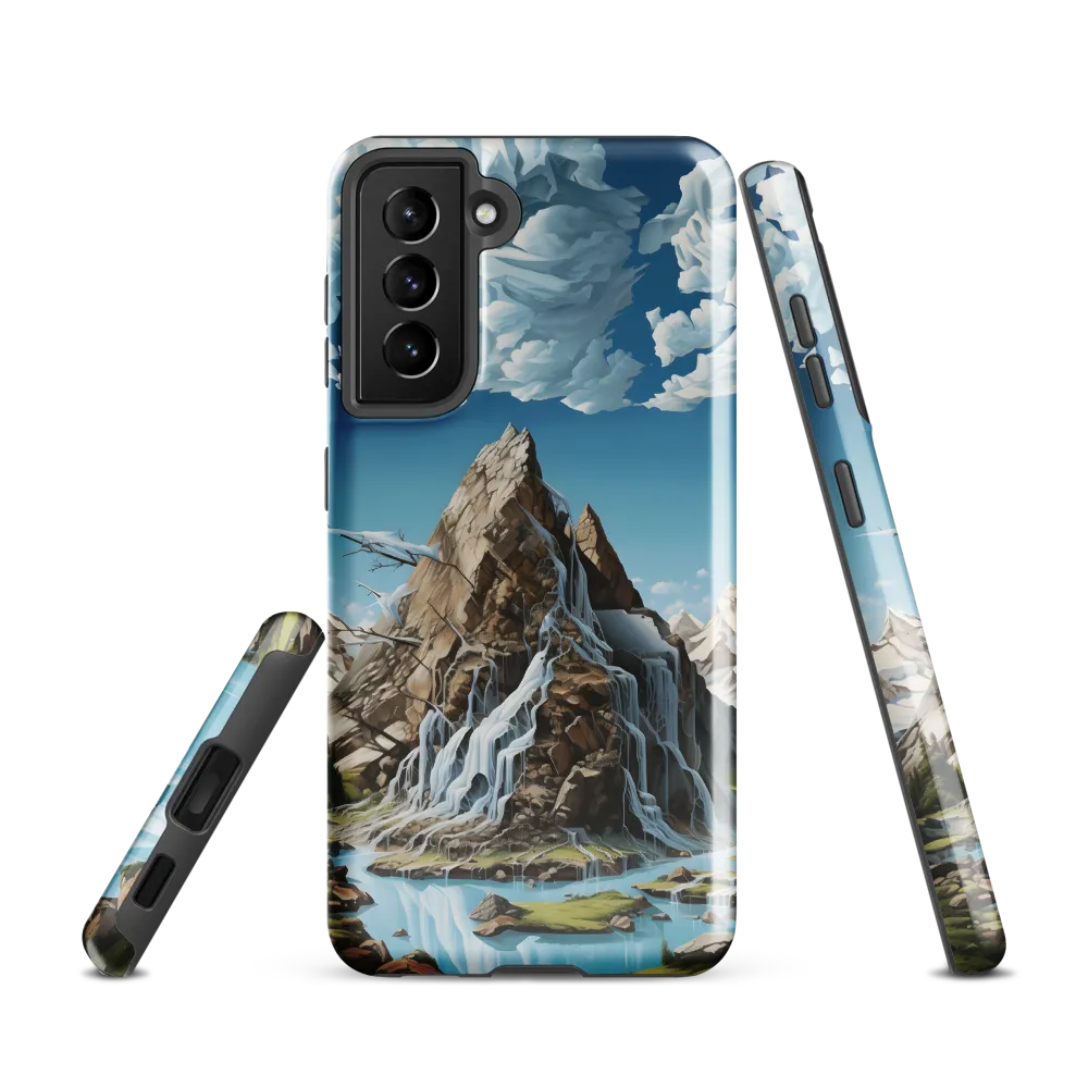 Majestic Cascade: A Mountain Masterpiece