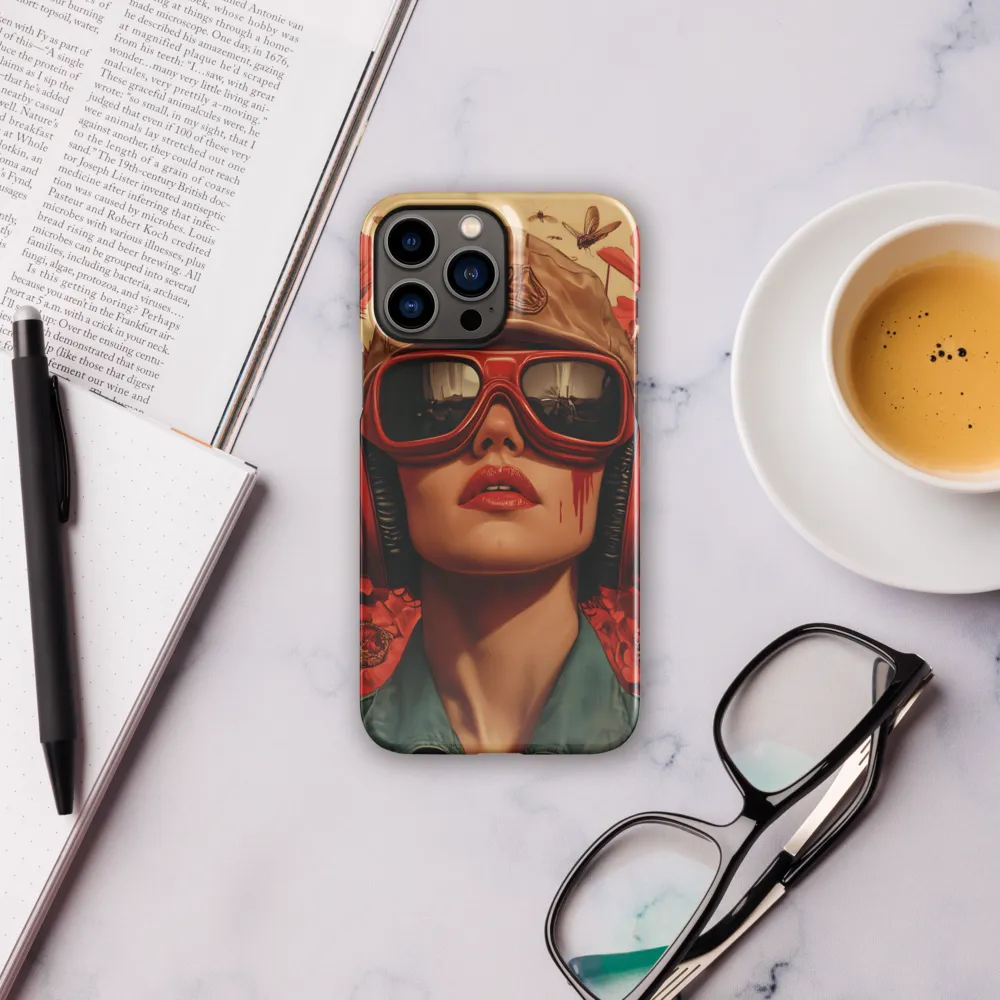 Defiant Portrait in a Floral Realm | Phone Case |  13 Pro Max | Snap Case | Glossy
