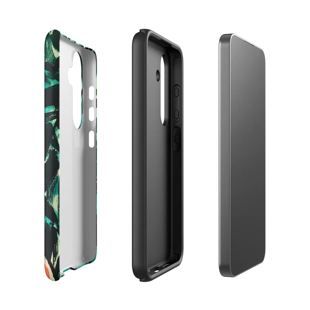 Curious Giraffe in Lush Greenery | Phone Case |  S24 | Tough Case | Matte